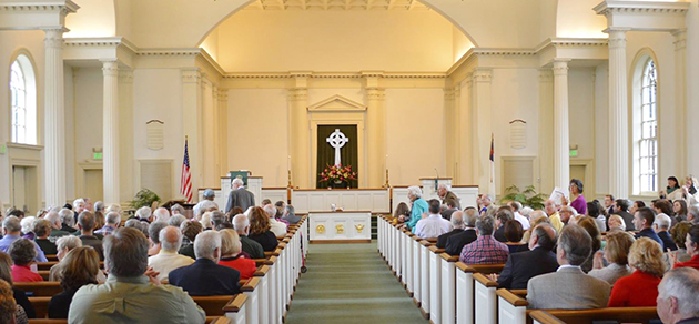 First Presbyterian Church Pensacola congregation interior