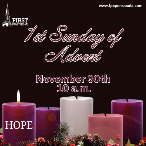 1st Sunday of Advent!