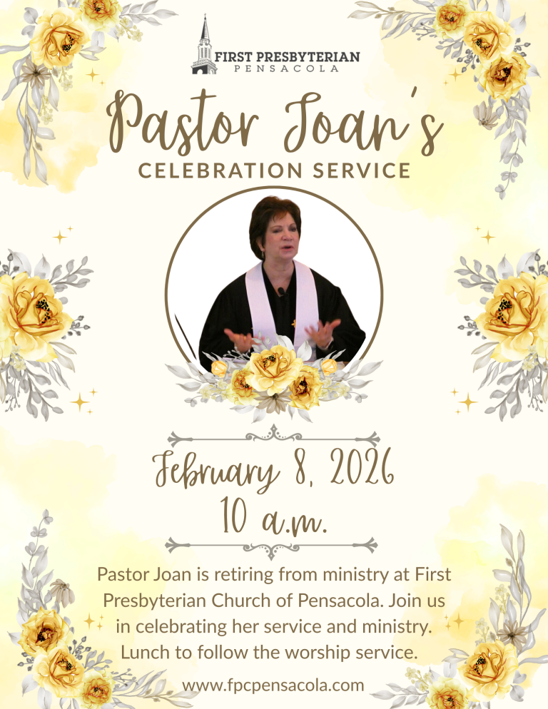 Thank you Pastor Joan!