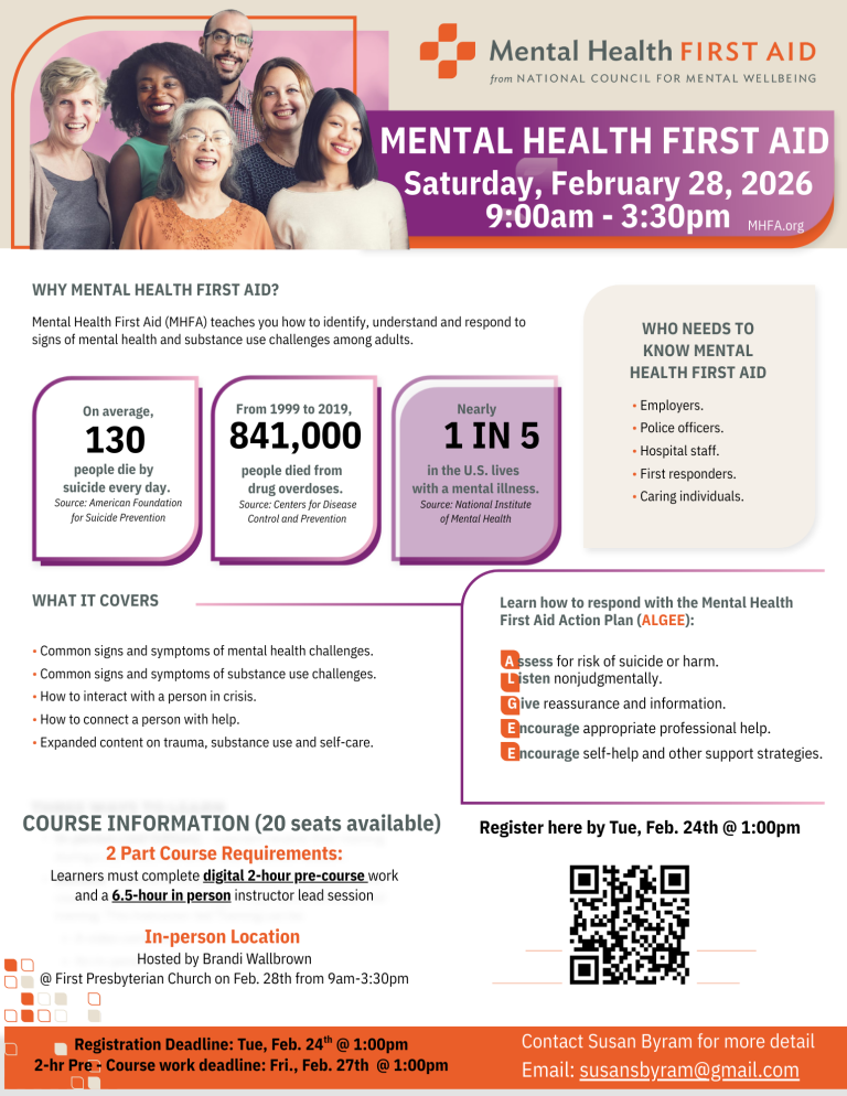 Mental Health First Aid!
