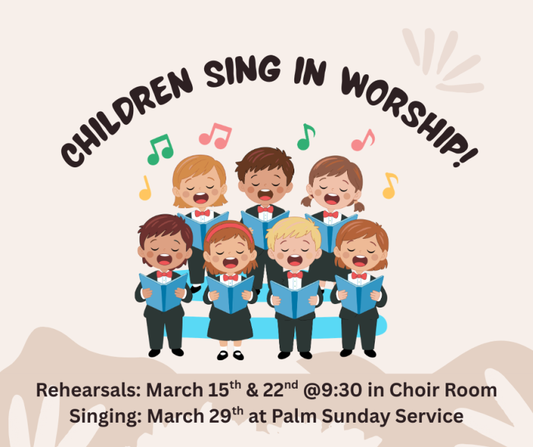 Children Sing in Worship on Palm Sunday!