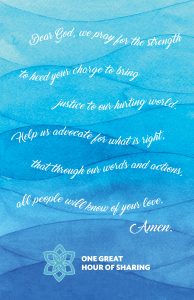 One Great Hour of Sharing!