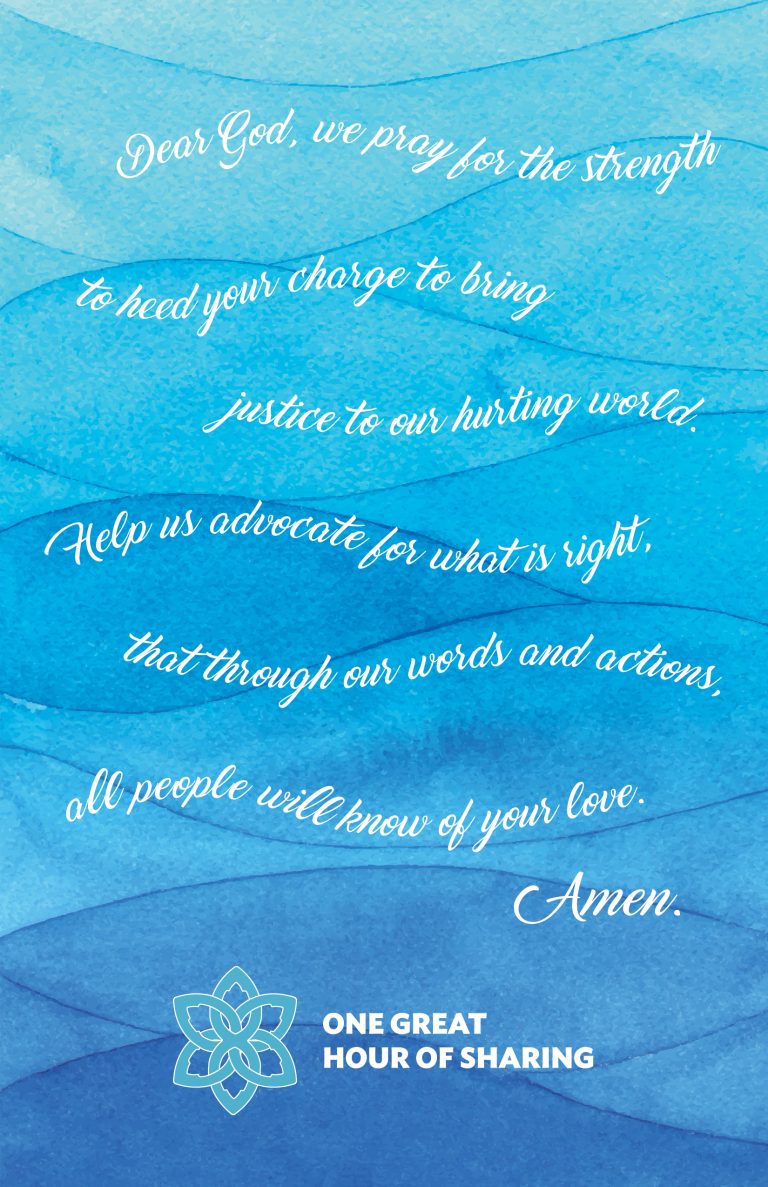 One Great Hour of Sharing!