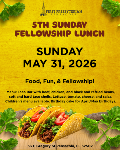 5th Sunday Fellowship Lunch!