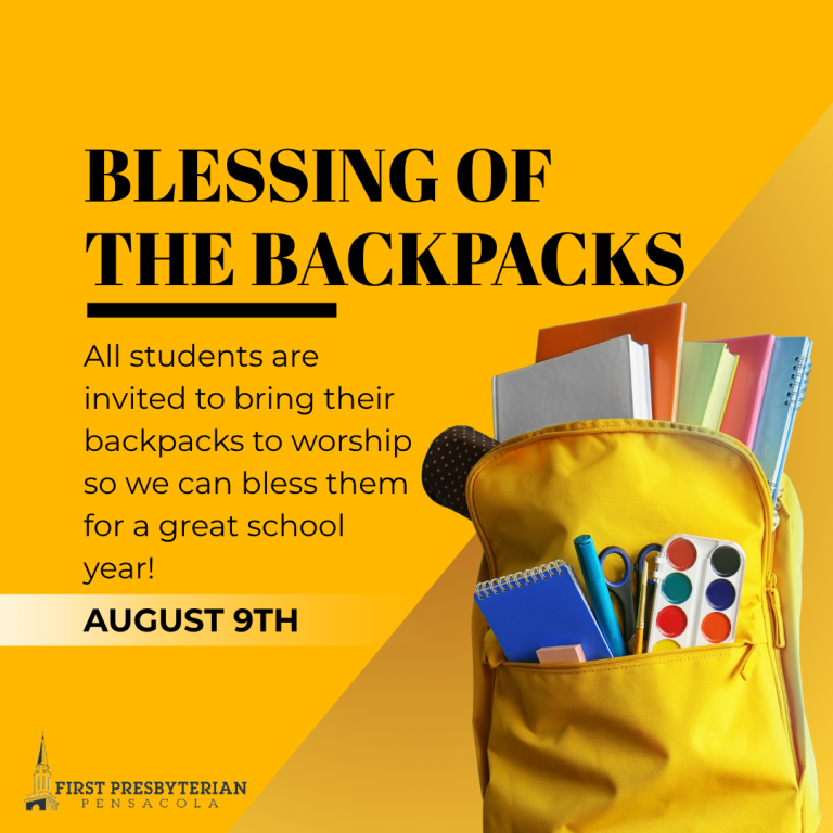 Blessing of the Backpacks!
